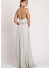 Halter Neck Meadow Chiffon Slit Bridesmaid Dress Halter Neck Meadow Chiffon Slit Bridesmaid Dress
